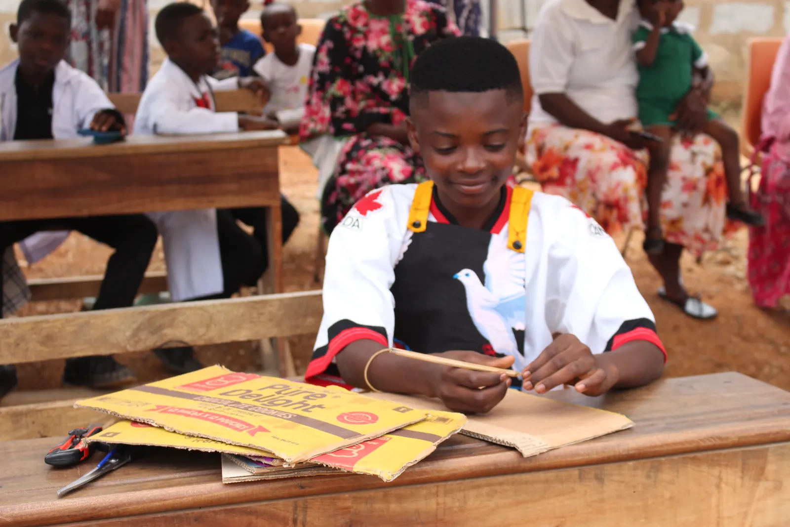 HEWIS pupils engaged in a classroom learning activity